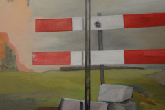 Absperrung, Öl auf Leinwand, 2008, 86 cm x 60 cm
