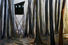 Hochsitz, Öl auf Leinwand, 2009, 120 cm x 100 cm