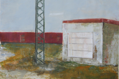 Stromkasten, Acryl auf Papier, 2009, 64 cm x 50 cm