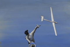 Flieger 5, Acryl auf Papier, 2010, 26 cm x 36 cm