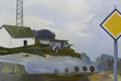 Vorfahrt, Öl auf Leinwand, 2010, 110 x 90 cm