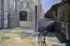 Oranienburger, Acryl auf Leinwand, 2011, 110 x 100 cm