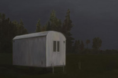 Bauwagen, Öl auf Leinwand, 2012, 100 x 90 cm