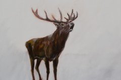 Hirsch, Öl  auf Leinwand, 2016,  90 x 100 cm