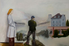 Abschied, Öl auf Leinwand, 2016, 100 x 110 cm