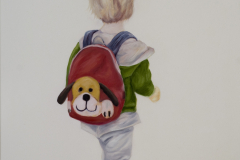 Kleine-Wanderin, Öl auf Leinwand, 60 x 50 cm, 2018