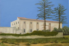 Villa-Cefalù, Öl auf Leinwand, 80 x 100 cm, 2018